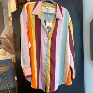 NWT Noel/Target Striped Blouse